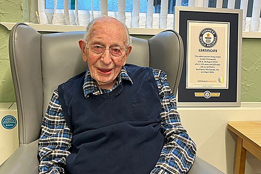 Старейший мужчина в мире умер в возрасте 112 лет: он родился в год крушения «Титаника»