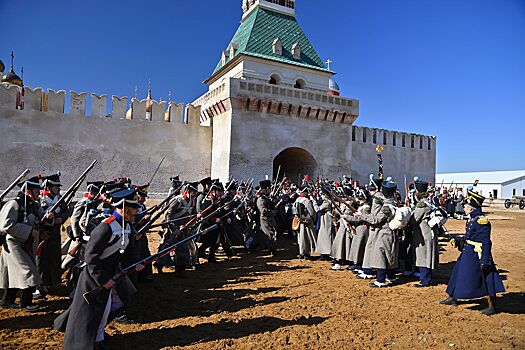 Гости кинопарка «Москино» провели выходные в атмосфере 1812 года