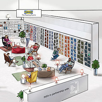 В лондонском магазине ИКЕА появится мини-библиотека