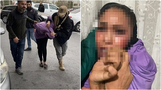 Появились кадры задержания подозреваемой в теракте на туристической улице в Стамбуле