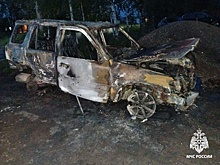 Во время сварки кузова в Воткинске загорелся автомобиль