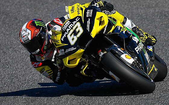 Мотоцикл Такааки Накагами взмыл в небеса во время виртуальной гонки MotoGP