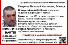 В Нижегородской области 22 августа без вести пропал мужчина