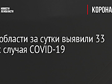 В Ленобласти за сутки выявили 33 новых случая COVID-19