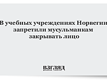 В школах и вузах Норвегии запретили носить головные уборы, закрывающие лицо
