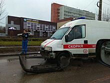 В Пензе автомобиль «скорой» стал участником ДТП на улице Стасова