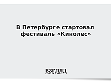 В Петербурге стартовал фестиваль «Кинолес»