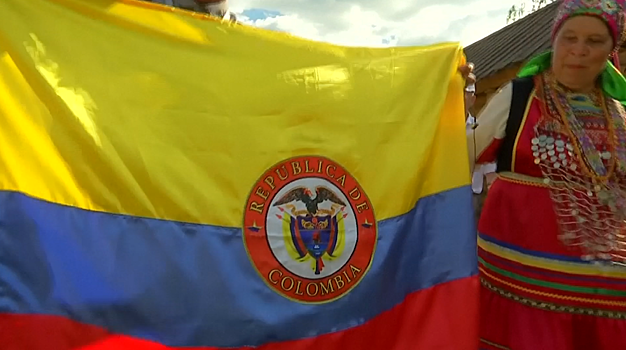 Лапотьбол и мастер‐классы: колумбийские болельщики познакомились с культурой Мордовии