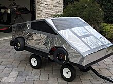 «Как тебе такое, Илон Маск?» Гонщики превратили карт в Tesla Cybertruck