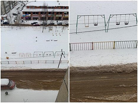 Березовую аллею залило водой из-за аварии на сетях