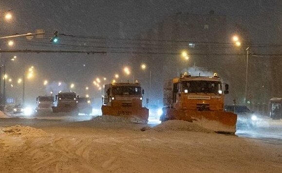 За сутки с улиц Казани вывезли более 7 тысяч тонн снега