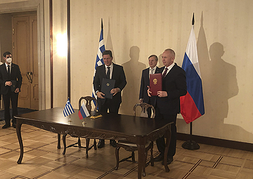 РФ и Греция подписали договор о взаимодействии в нейтральных водах