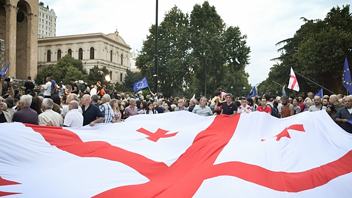 Медведев увидел за митингами в Грузии «хорошо знакомую голливудскую руку»