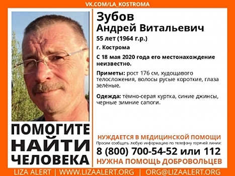 В Костроме всю ночь разыскивали 55-летнего мужчину