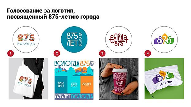 Четвертый логотип добавлен в список для онлайн-голосования к юбилею Вологды
