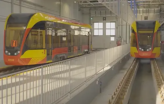 В Свердловской области проходит тестирование междугородний беспилотный трамвай