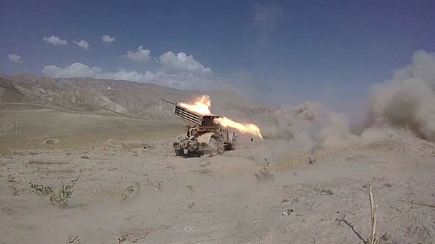 Российские «Грады» уничтожили цели в горах Таджикистана