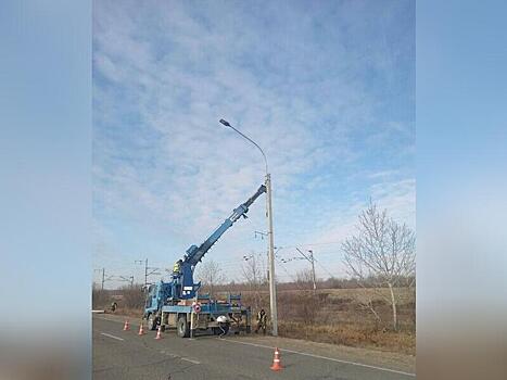 Линии электроосвещения устанавливают в селе Домна