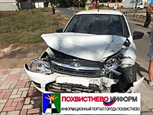 В Тольятти женщина-водитель «догнала» «Митсубиши» и отправилась в больницу на «скорой»