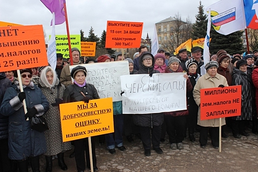 Псковские садоводы вышли на митинг против роста земельного налога