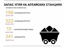 Суммарный запас угля на алтайских станциях СГК достиг 878 тысяч тонн