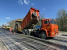 В Нововятске укладывают новый асфальт