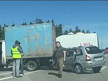 В Курске на объездной в ДТП с грузовиком пострадала 63-летняя женщина
