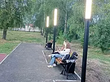 В Исаклинском районе обновили сквер на Ленинской в райцентре