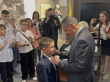 Школьника наградили медалью «Защитник Курской области»