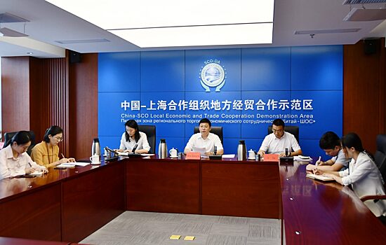 Успешно проведено совещание по продвижению Пилотной зоной Китай-ШОС учебного курса по трансграничной торговле института экономики и торговли ШОС