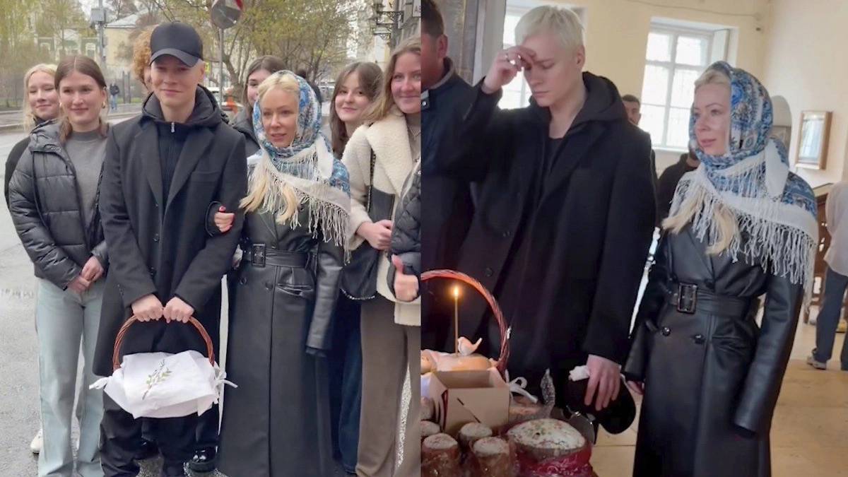 ШАМАН и Екатерина Мизулина накануне Пасхи пошли в церковь освятить куличи