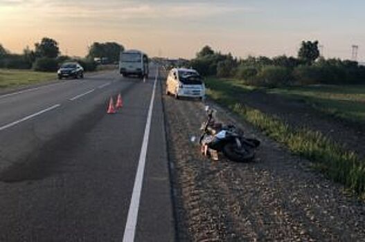 Подросток на мотоцикле попал в ДТП в Усольском районе