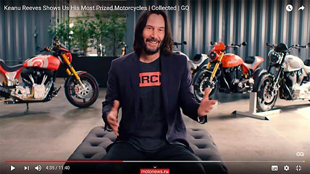 От Ducati до Arch Motorcycles - актер и байкер Киану Ривз рассказал про свои мотоциклы