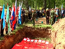 Останки погибших в Великой Отечественной войне солдат захоронили под Калугой
