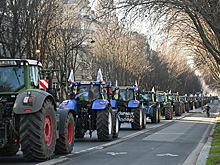 К рынку Рюнжи под Парижем пригнали бронемашины в ожидании протеста фермеров