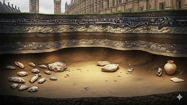 Под зданием британского парламента нашли артефакты старше Стоунхенджа