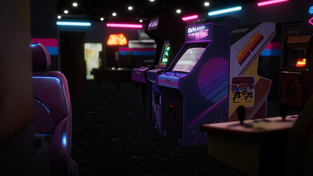 В геймплейном трейлере Arcade Paradise показали большой зал игровых автоматов