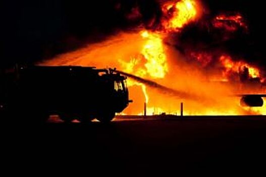 В Красноярске на Кузнецовском плато произошёл большой пожар