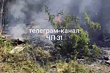 Российский военный самолет Су-25 разбился в граничащем с Украиной регионе