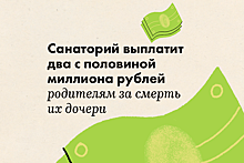 Санаторий в Петербурге выплатит два с половиной миллиона рублей родителям за смерть их дочери