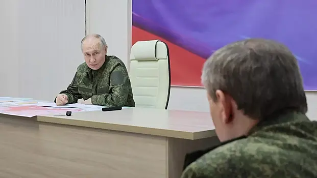 Кремль: Путин утром посетил один из пунктов управления войск СВО