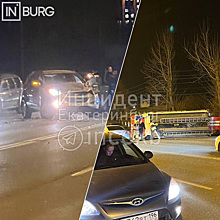 В Екатеринбурге перевернулась пожарная машина из-за ДТП