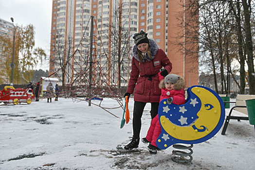 Две детские площадки для детдомов сделают из переработанных елок в Московской области