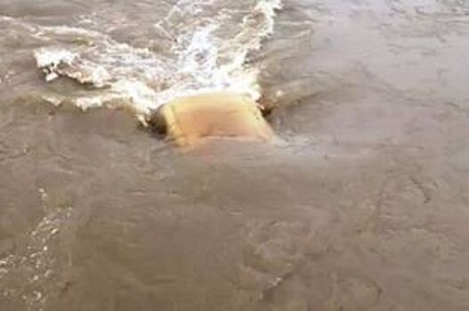 В Приморском крае машину смыло с лица земли