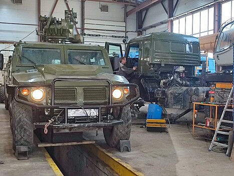 В Тамбове завершают ремонт техники для военных в зоне СВО