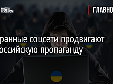 Иностранные соцсети продвигают антироссийскую пропаганду