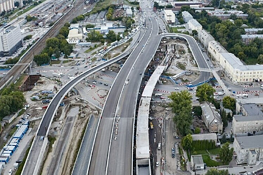 В Новосибирске готовят к открытию еще один съезд с четвертого моста