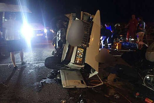 В Краснодарском крае на видео попало сальто мотоциклиста после сильного удара