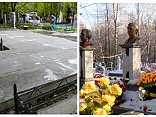 На Северном кладбище в Екатеринбурге убрали памятники лидерам ОПС «Уралмаш»