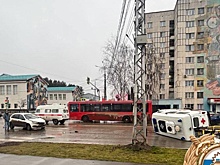 Машина скорой помощи перевернулась в Башкирии, пострадал медик